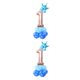thumbnail image 4 of Wosthever Globo de fiesta Decoración de fiesta de cumpleaños con globo en forma de número de papel de aluminio de 32 pulgadas, número 1, azul Type2 NO2 Wosthever CBP167054, 4 of 5