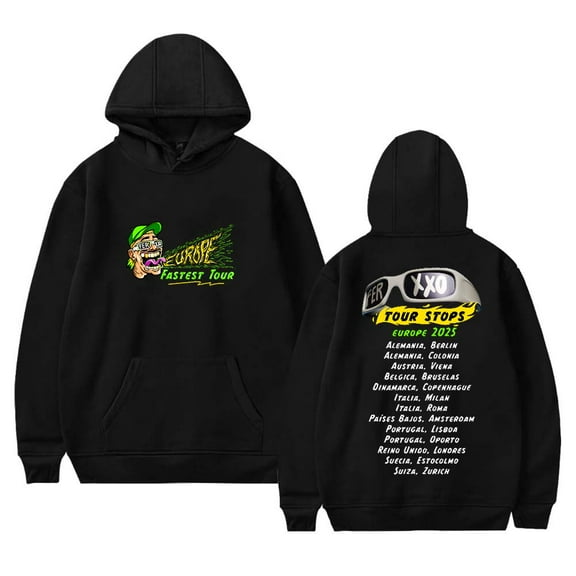 Feid Ferxxo Europe Fastest Tour Hoodies Women Men Casual Long Sleeve Sweatshirt Fashion Clothes