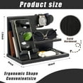 thumbnail image 7 of Docking Station for Men Desk or Nightstand Organizer Wood Phone Station Birthday Gifts for Husband, Dad Anniversary Idea from Wife Men's Desk Accessories Black, 7 of 7