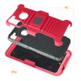 thumbnail image 6 of Compatible for Samsung Galaxy A21 Case with Tempered Glass Screen Protector Belt Clip Holster Defender Rugged Shock Proof Armor Heavy Protection Phone Cover w/ Magnetic Mount Plate [Red], 6 of 8