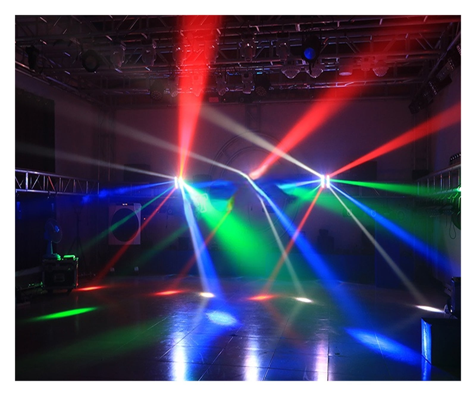 Mini LED 8x10W RGBW Moving Head Light LED Spider Beam Stage Lighting 512 Spider Light Good For DJ Nightclub Party ,Easy to Install
