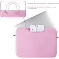 thumbnail image 4 of RAINYEAR Chromebook Case 11.6 Inch Laptop Sleeve Cover Compatible with 11-11.6 Notebook Computer Tablet, Protective Slim Padded Carrying Bag with Handle Strap Pocket for Men Women (Pink), 4 of 7