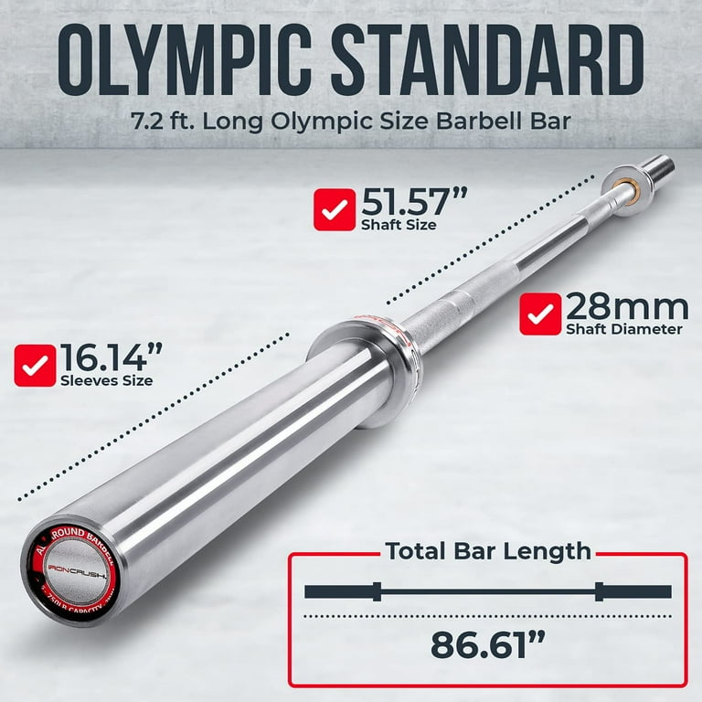 Fitness gear 7 foot olympic bar hotsell