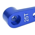 thumbnail image 3 of 3pcs Aluminum 25T Servo Horns Metal Steering Arm for 1/8 1/10 Car Upgrade PartsBlue, 3 of 8