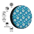 thumbnail image 4 of Goofa Daisies Flowers Pattern Universal Tire Cover for Jeep, SUV, Truck, and Trailer – Waterproof, UV-Resistant,Easy to Install, Fits 14"-17" Tires-17 inch, 4 of 6