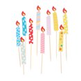 thumbnail image 4 of Minkissy 50Pcs Paper Candle Decoration Assorted Color Cake Insert Party Atmosphere 6.1x0.5in, 4 of 8