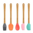 thumbnail image 1 of Cheers 5pcs / Set Petite Spatule en Silicone Brosse Cuisine Outils de Cuisson Résistant à la Chaleur, 1 of 7