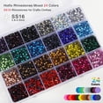 thumbnail image 2 of Kit Hotfix de diamantes de imitación BEADSLAND, 24 colores, SS16, 7200 unidades, 2 of 5