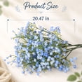 thumbnail image 3 of CoreLiving 1 Pc Baby Breath Artificial Flowers Bulk, Real Touch Fake Gypsophila Blue Flowers for Wedding Party Bouquet Floral Arrangement Home Decor, 3 of 9