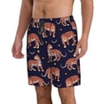 thumbnail image 2 of Naloa Leopard Print Men's Beach Shorts, Surfing shorts, Swim trunks, Quick Dry Swim Trunks for Surfing Beach Fun - XX-Large, 2 of 9