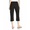 thumbnail image 2 of Womens Relaxed-Fit Capri Cargo Stretch Pants 16, 2 of 3