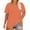 Orange, variant on Duoif Oversized Tshirts for Women Plus Size V Neck T Shirts Women Short Sleeve Tops Casual Summer Tshirts Loose Fit Tee Womens Summer Tops Yellow XXXL