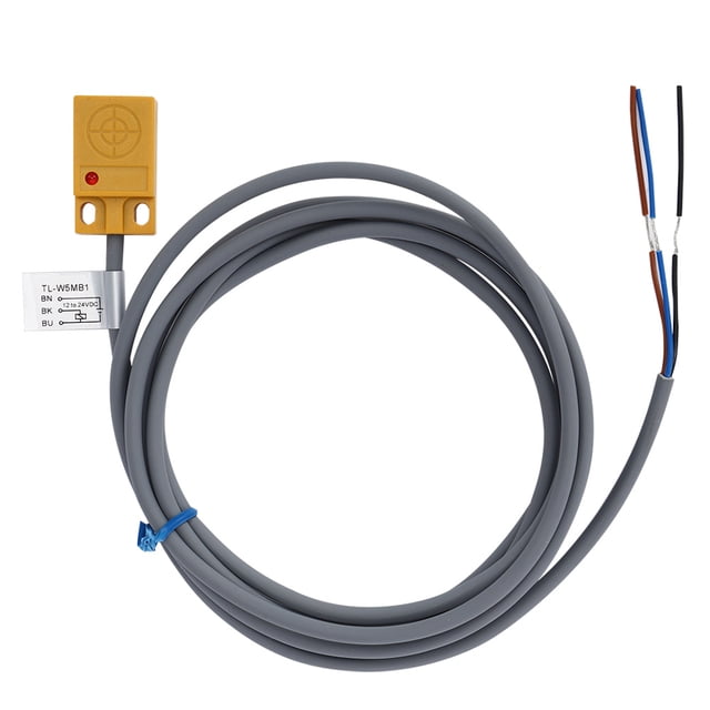 Interruptor de sensor de proximidad PNP de 3 cables interruptor de proximidad de sensor de tipo inductivo carcasa de ABS con sonda blindada DC12 a 24V ANGGREK Otros