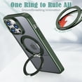 thumbnail image 3 of ELEHOLD for iPhone 14 Pro Max Case, Compatible with Mag Safe Accessory 360° Ring Stand Thin Fit Shockproof Protection Rugged Case for iPhone 14 Pro Max,Green, 3 of 6