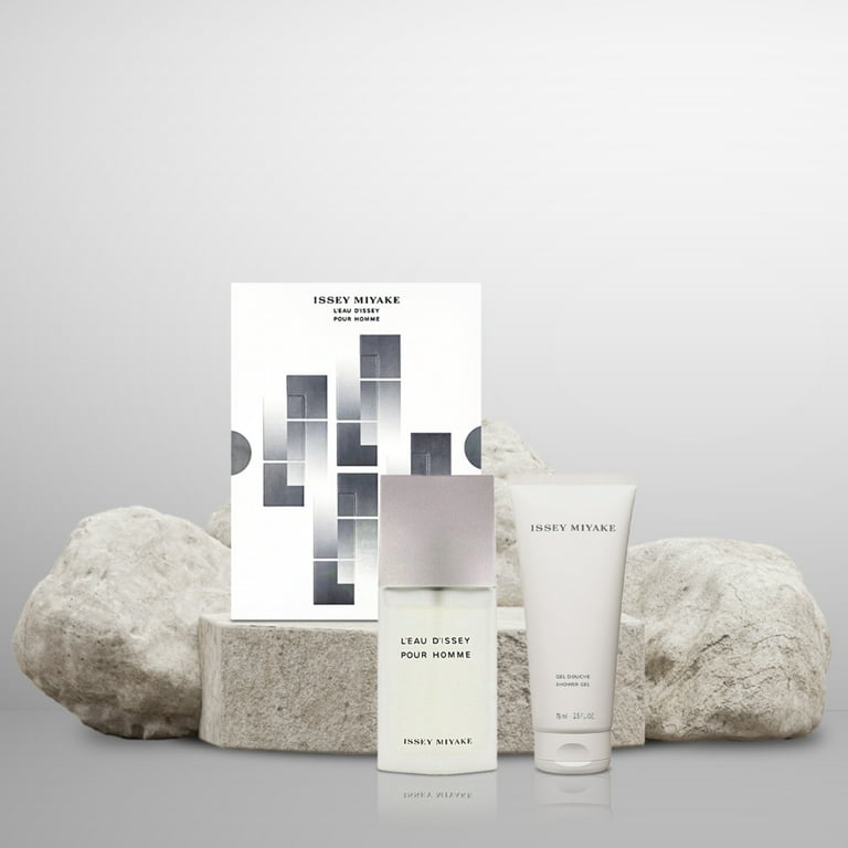 Issey Miyake L'eau D'issey Homme 2.5 oz EDT Spray+ 1.6 gel Set NIB