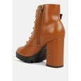 thumbnail image 3 of Grahams Faux Leather Lace Up Boots, 3 of 10