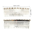 thumbnail image 2 of 1 Pc Women Faux Pearl Hair Insert Comb for Thick Wavy Curly Hair Gold Tone Alloy, 2 of 3