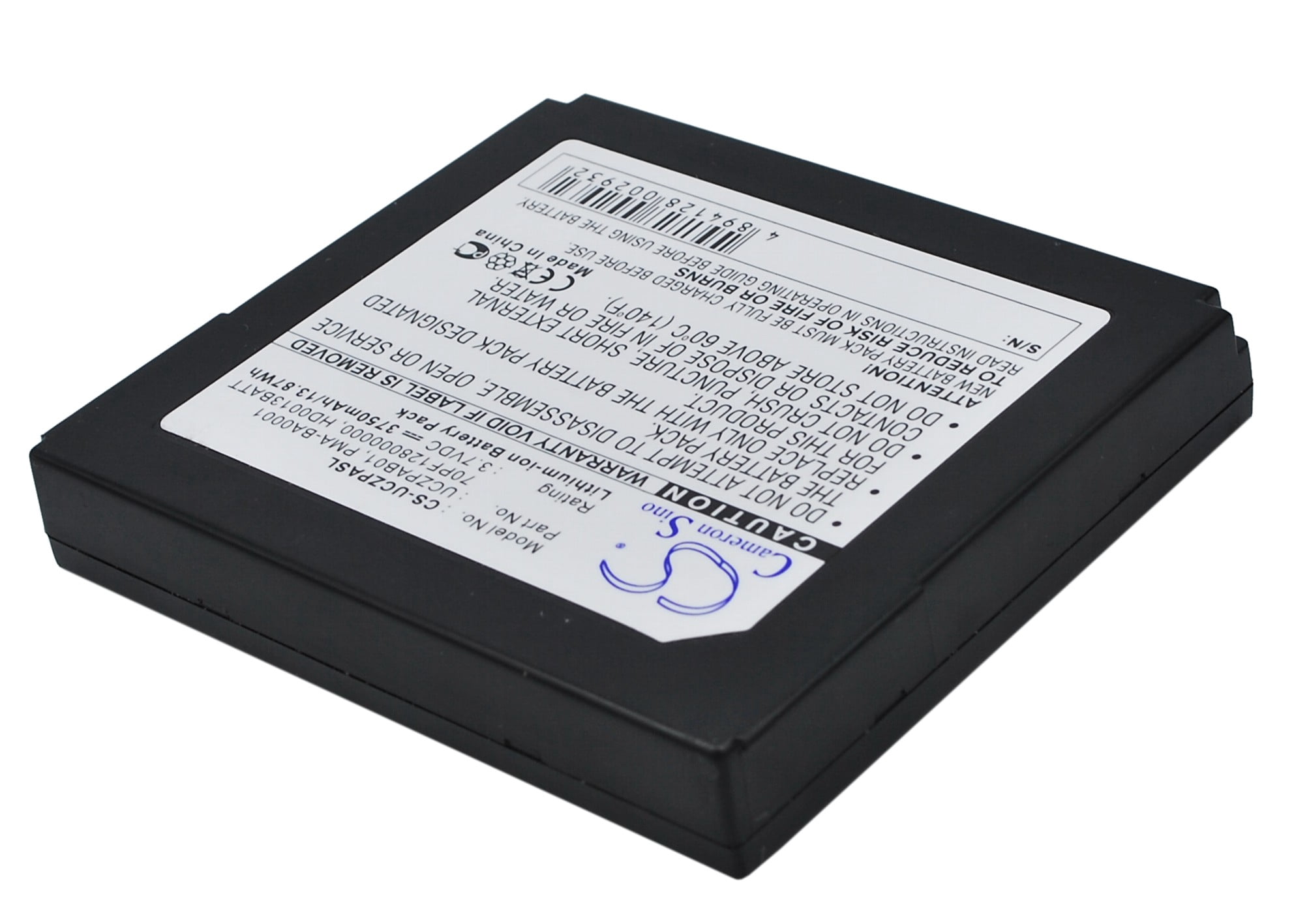 Replacement Battery for Creative Zen Protable Media Center,PN:BA20603R79913,PMA-BA0001,UCZPAB01,3750mAh