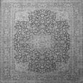 thumbnail image 1 of Ahgly Company Indoor Square Medallion Gray Traditional Area Rugs, 6' Square, 1 of 1