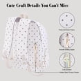 thumbnail image 5 of Btidfty Cute Polka Dot Laptop Backpack Large Capacity Travel Backpack Lightweight Bookbag for Female Elementary & Middle Students (Beige), 5 of 8