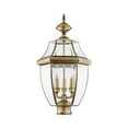 thumbnail image 5 of Livex Lighting Monterey 3 Light Outdoor Post Lantern, 5 of 7