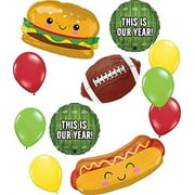 Football Party Balloon Bouquet Tailgating BBQ Decorations