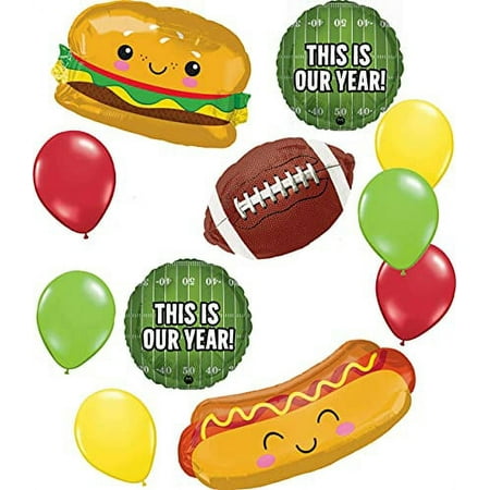 Football Party Balloon Bouquet Tailgating BBQ Decorations