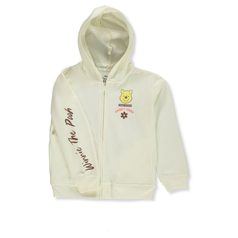 Disney Winnie The Pooh Girls Zipper Hoodie off white 10 12 Big Girls Walmart
