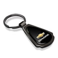 thumbnail image 2 of iPick Image for Chevrolet Traverse Black Dome Gunmetal Black Metal Teardrop Key Chain, Official Licensed, 2 of 7
