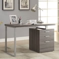 thumbnail image 2 of Coaster Home Furniture Home Office File Drawer Writing Desk, Weathered Gray, 2 of 5