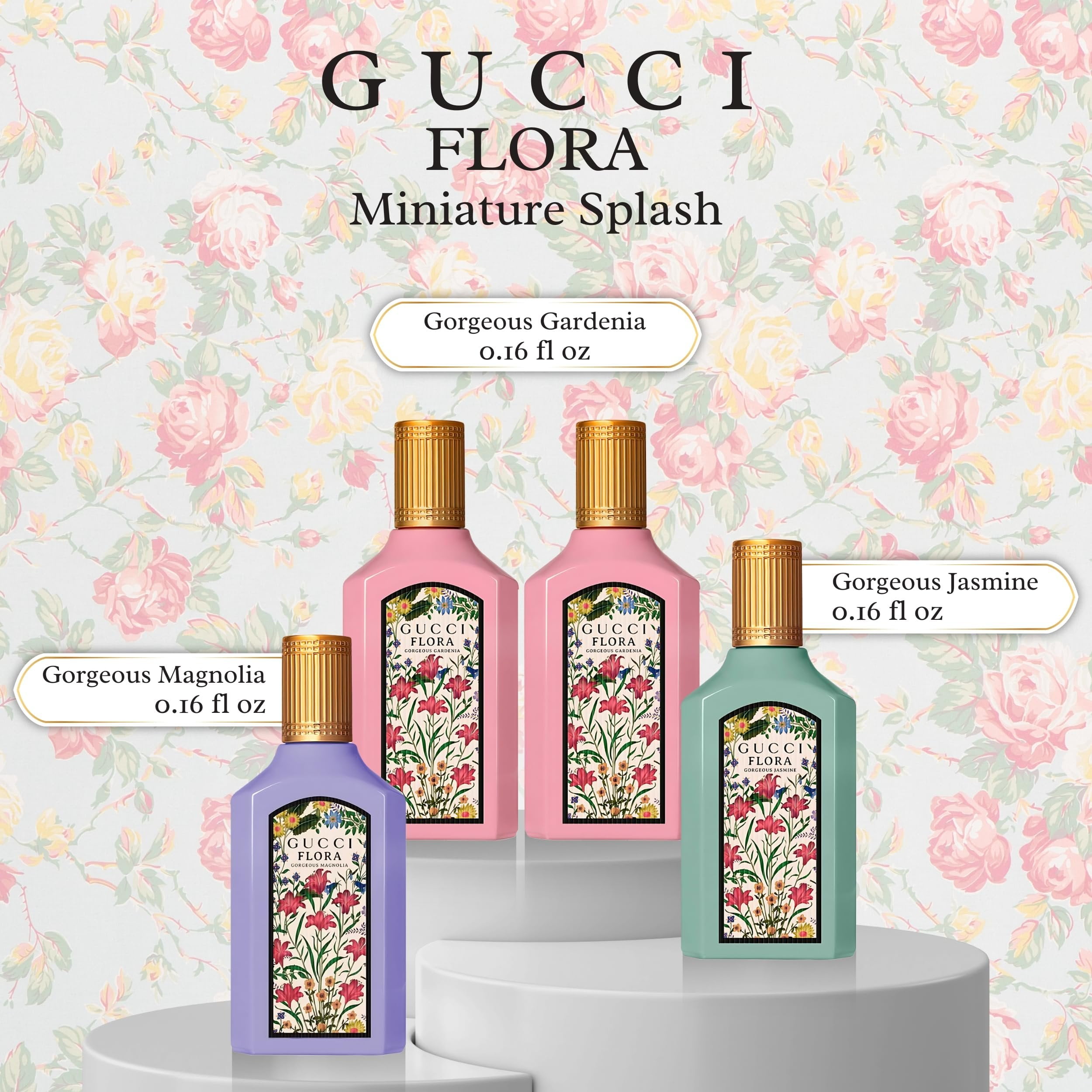 Gucci Mini Perfume Set, Flora Gorgeous Gardenia Jasmine