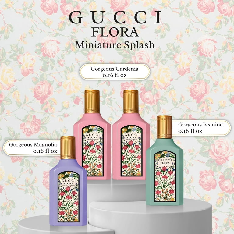 GUCCI FLORA 香水セット 5ml x 4本 Gucci Mini Perfume Set, Flora Gorgeous Gardenia Jasmine