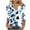 Blue-20, variant on successthop Floral Blouses for Women Plus Size 3/4 Sleeve Tee Shirts Lightweight Crewneck Pullover Shirt Print Tops
