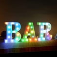 thumbnail image 4 of LINLIN Alphabet Letter Lamp, Colorful Light up Letters Led Marquee Letter Lights Battery Powered Light Up Number Sign Night Light for Party Christmas Lamp Home Bar Decoration, 4 of 7