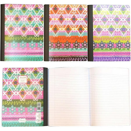 Folk Floral Composition Book