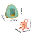 thumbnail image 3 of Kids Pop-Up Play Tent - 12.6 Inch Automatic Camping Toy with Easy Setup, Portable Indoor/Outdoor Playhouse for Boys & Girls Ages 3+ Multicolor, 3 of 7