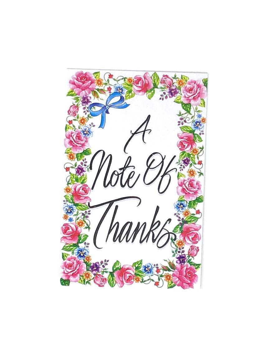 Thank You Card Set 40 Pieces, Gift Cards in Envelopes with 5 Designs in Vibrant Colors