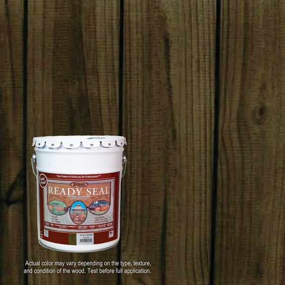 Ready Seal 535 Exterior Stain and Sealer for Wood, 5-Gallon, Mission Brown