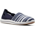 thumbnail image 2 of Clarks Mens Breeze Step Loafer 9 Navy/White Canvas, 2 of 7