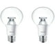 Philips Dimmable 10W 2700K E26 Blanc Chaud 60W Remplacement LED Ampoule, 2 Pack – image 1 sur 6