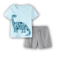 thumbnail image 4 of Conjuntos de ropa de pijamas para niños - Dibujos animados de verano para niños impresos esquí esquí Gafas de esquí, 4 of 5