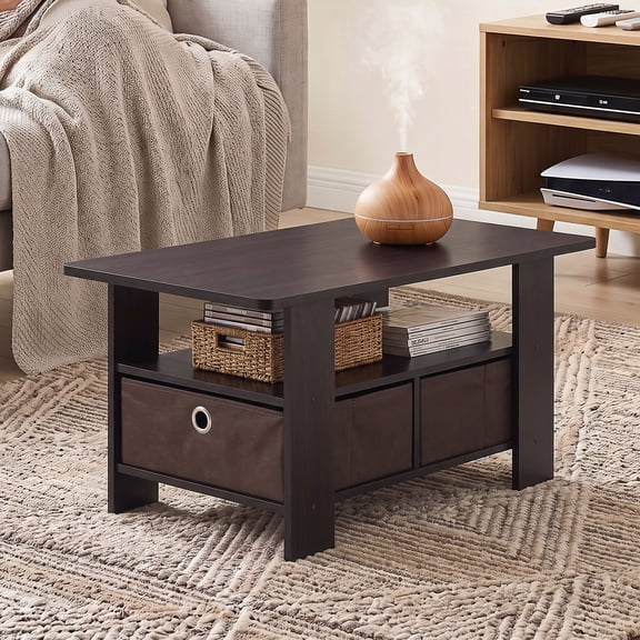 Furinno Andrey Coffee Table with Bin Drawer, Multiple Colors