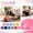 A008- Red, variant on 10 Inch Sky Blue Small Exercise Ball, Small Yoga Ball, Yoga Balls for Exercise, Small Exercise Ball for Between Knees, Premium Smooth Anti-Slip Balance Ball with Included Blow