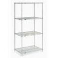 thumbnail image 4 of Nexel 5 Tier Chrome Wire Shelving Starter Unit, 30"W x 24"D x 74"H, 4 of 4