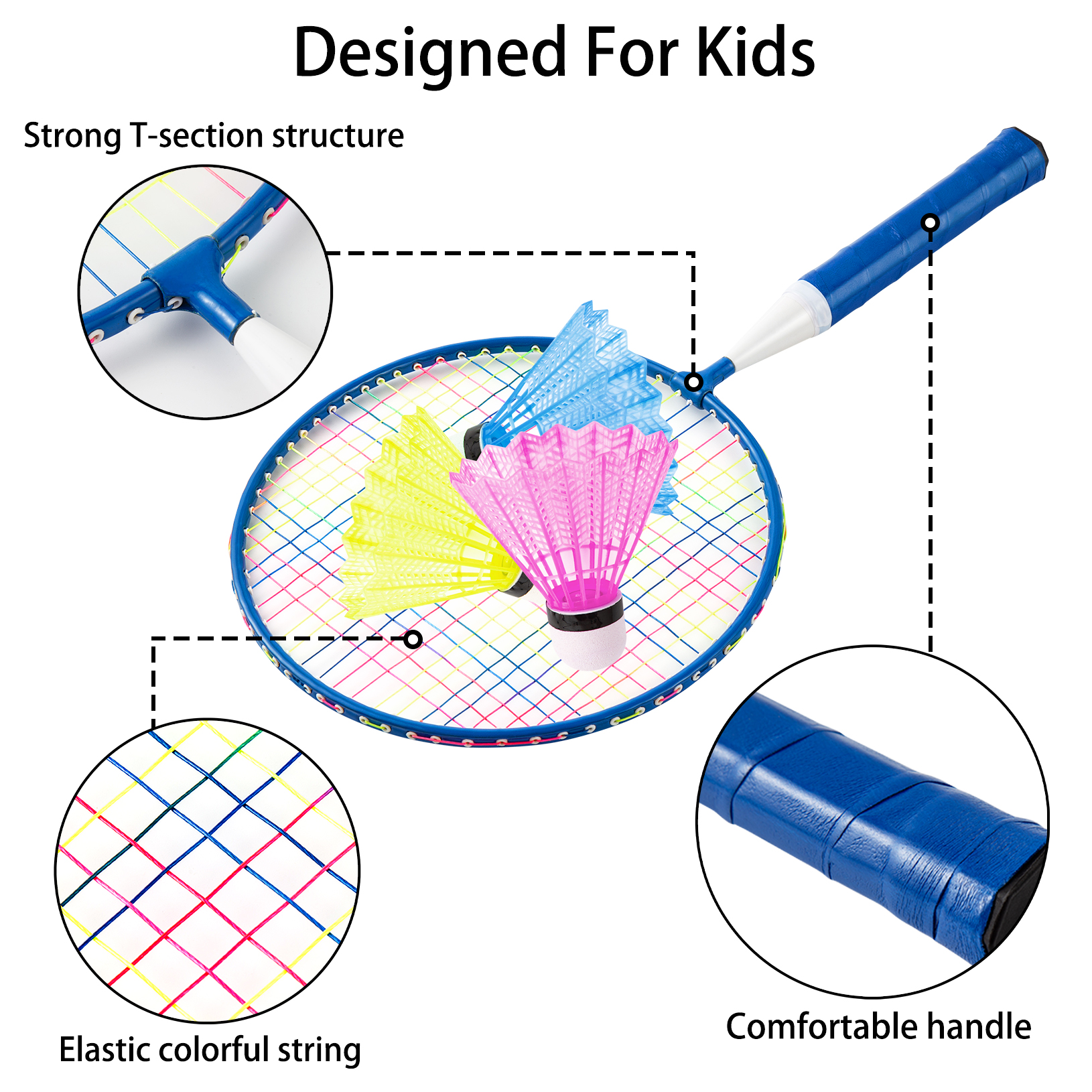 Ponpon Badminton Racket Set for Kids photo 6