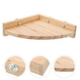 thumbnail image 4 of Parrot Standing Perch Birds Perch Platform Wood Parrots Standing Wood Perch, 4 of 6
