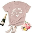 thumbnail image 3 of Womens Bride Shirt Wedding Bachelorette Party T-Shirt Bridal Funny Casual Short Sleeve Crew Neck Soft Bridesmaid 2026 Outfits, 3 of 4