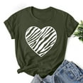 thumbnail image 3 of Fesfesfes Shirt for Women Fashion Women Valentine's Day Print Short Sleeve T-shirt Novelty Graphic Tops Tee 3XL(US:14), 3 of 4