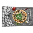 thumbnail image 1 of ARTCANVAS Pizza In Kitchen With Pepper, Onion And Tomatoes Canvas Art Print - Size: 40" x 26" (0.75" Deep), 1 of 9
