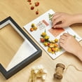 thumbnail image 6 of Eqkasio 8x10 Shadow Box Picture Frame Display Cases with Soft Linen Back, Black Deep Shadow Memory Box Frame 8x10 for Birthday Wedding Pet Graduation Items Flower Craft Ticket Photo(Black), 6 of 7
